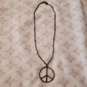 Peace sign necklace